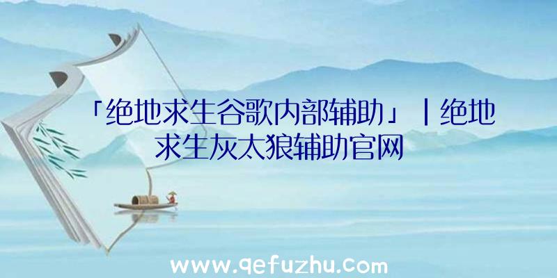 「绝地求生谷歌内部辅助」|绝地求生灰太狼辅助官网